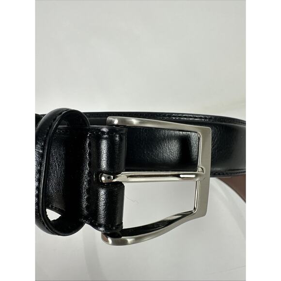 Perry Ellis Portfolio Genuine Leather Belt Black 56/140 Size 56 1P35150K - Picture 2 of 10